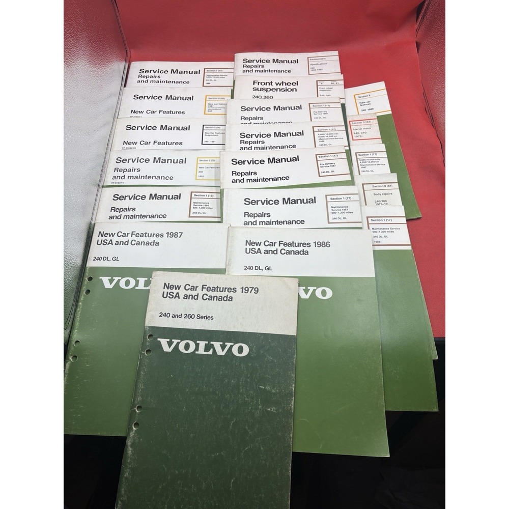 Volvo 240 Factory Service Manuals Repair Maintenance Lot 1979-1992 OEM #240D